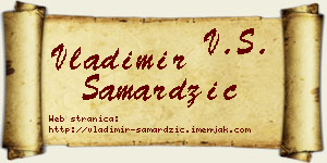 Vladimir Samardžić vizit kartica